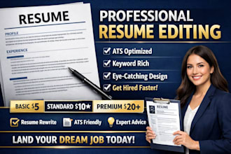 professionally edit and improve your resume