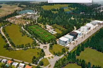create master plan, landscape development, urban layout, recreational projects
