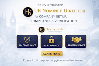 be your trusted uk nominee director for company setup and verification