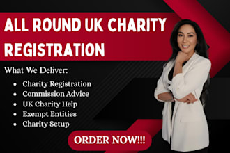 do all round UK charity registration with commission advice for exempt charities