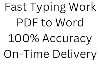 do fast typing work from PDF or image to word