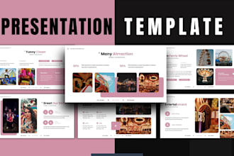 design a modern google slides master template