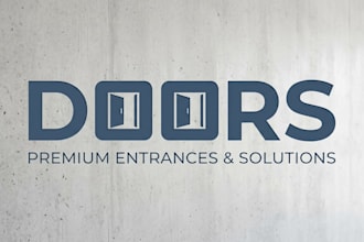 design a modern and professional doors brand logo