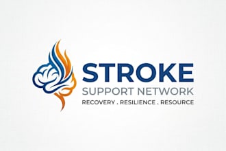 design a creative and bold stroke logo