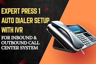 setup high volume press 1 autodialer with IVR and sip trunk