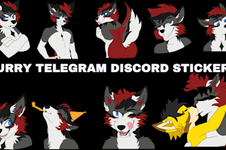 do furry telegram stickers discord animated nsfw furry sticker pack furry emotes