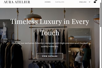 develop a luxury modern website with multi language
