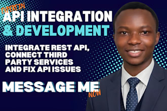 integrate rest api, connect third party servces and fix api issues