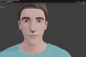 fix vrchat model, rig 3d vrchat avatar, vtuber model, warudo, gmod, sfm, mmd vrm