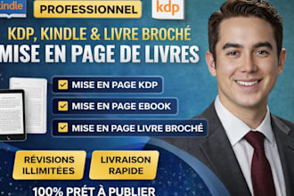 je m occupe de la mise en page des livres KDP