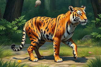 create realistic animal illustration
