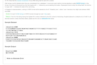 calculate gc content and perform genome sequence analysis