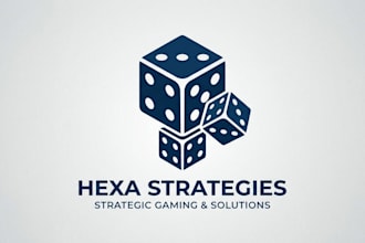 design a bold and creative dice logo for your brand