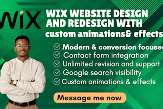 do a professional wix website redesign and wix revamp
