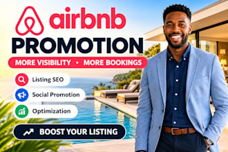 do airbnb promotion, airbnb seo to increase  airbnb marketing and bookings
