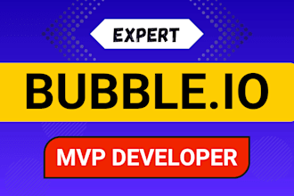 design bubble website, bubble mvp, saas, bubble developer