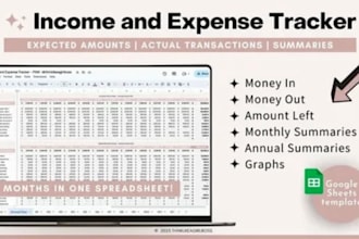 create a monthly income and expense tracker with financial dash