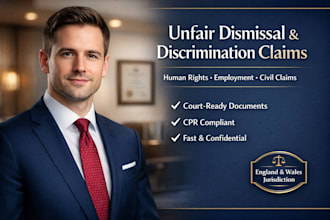 draft your et1 claim for UK employment discrimination or dismissal