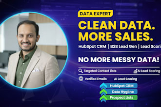 do b2b lead generation CRM data enrichment ai driven lead scoring outbound sales