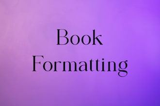 format your book for you