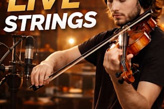 record high quality violin, viola, cello for your music project
