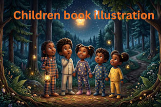 illustrate children book illustrations for storybooks and kids stories