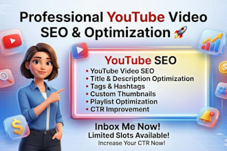 professional youtube SEO and video optimization
