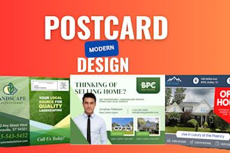 design eddm postcard design or promotional and modern postcard