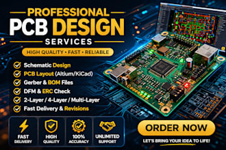 design high quality pcb layouts with gerber bom and 3d visualization