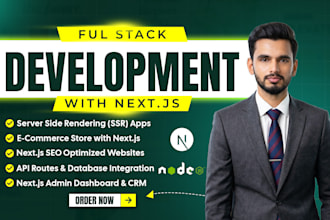 develop modern next js react ecommerce websites and web apps