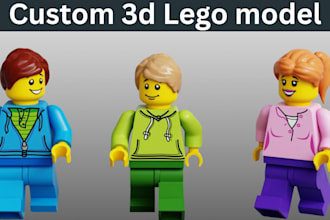 create 3d lego model lego moc lego minifigure lego set with manual instruction