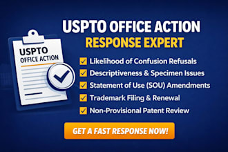 respond to uspto trademark office action patent registration
