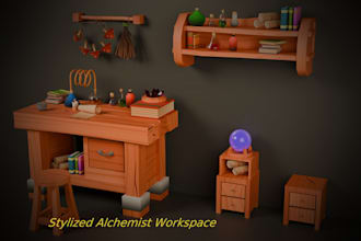 create low poly stylized 3d models for unity games