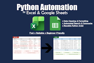 automate excel and google sheets using python
