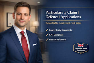 draft UK court applications, particulars of claim, and pleadings