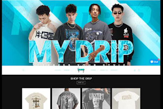 design y2k website streetwear website fashion store for clothing website