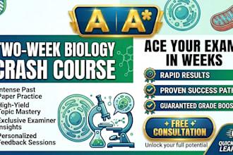 provide a 2 week igcse biology crash course