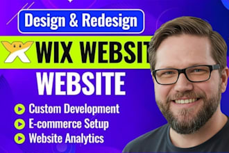 build wix website design, wix website redesign, or wix business website design