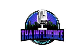 create professional and specially podcast logo design