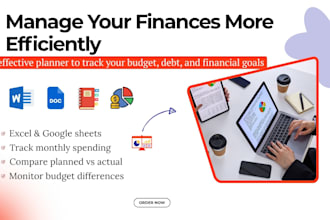 create a debt and budget planner in excel and google sheets