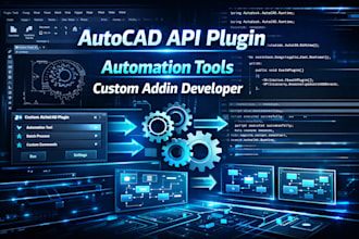develop autocad API plugin, custom automation tool and addin solution