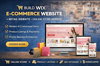 wix ecommerce website retail website online store website ecommerce store site