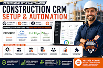 setup construction crm procore jobnimbus crm fieldedge houzz pro crm automation