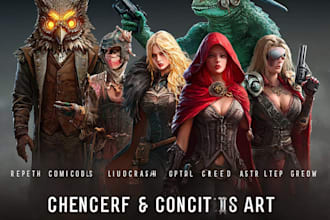 design a concept art character or object
