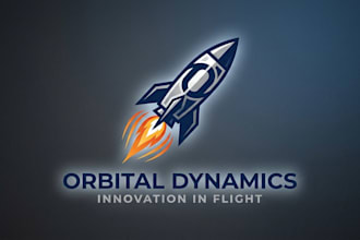 design a sleek and dynamic rocket logo for your brand