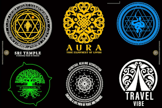design sacred geometry, esoteric, mystical, spiritual logo for you