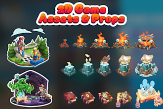 design 2d game ui asset, ui icon menu botton, prop for unity mobile game