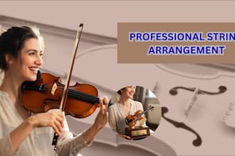 record a lush string section or string quartet arrangement for your cinematic