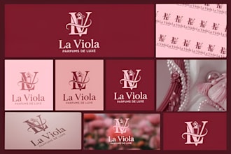 design minimalist luxury monogram for fashion and beauty brand