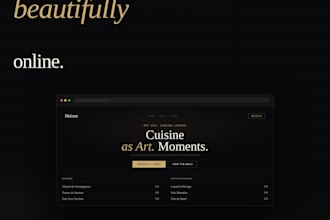 design a custom restaurant or cafe website in 24 hours
